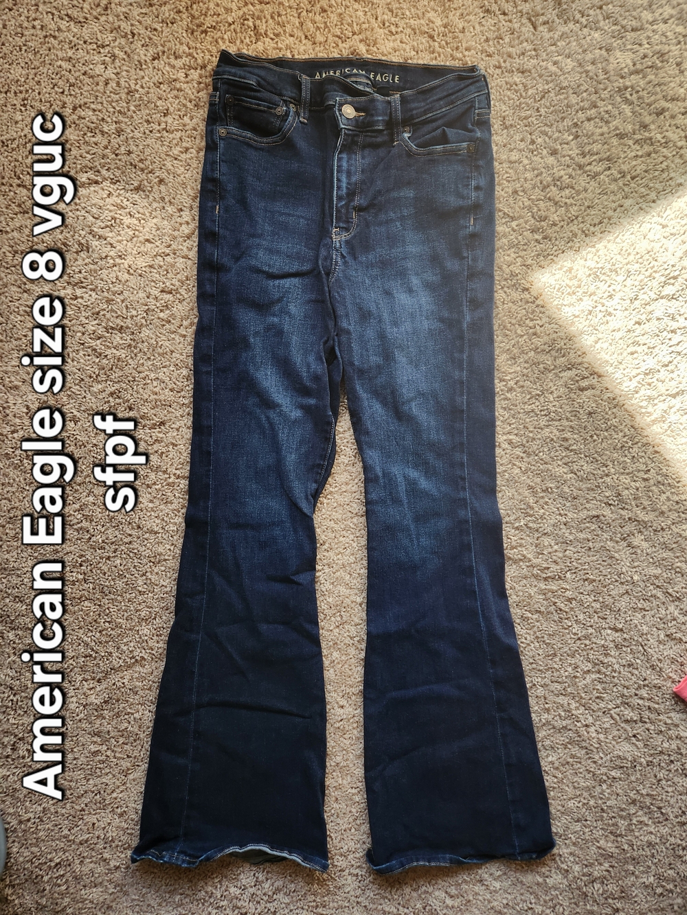 American Eagle Outfitters Dark Wash Flare Jeans - Women's